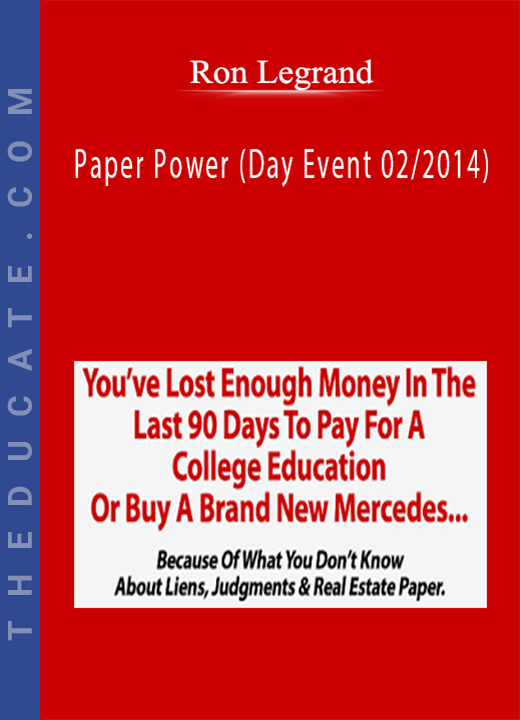 Ron Legrand - Paper Power (Day Event 02/2014)