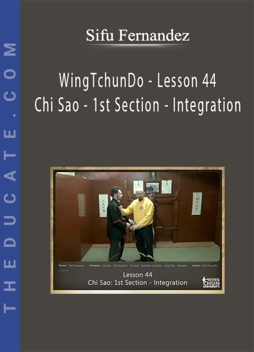 Sifu Fernandez - WingTchunDo - Lesson 44 - Chi Sao - 1st Section - Integration