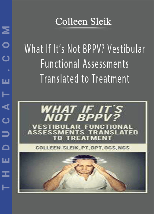 Colleen Sleik - What If It’s Not BPPV? Vestibular Functional Assessments Translated to Treatment